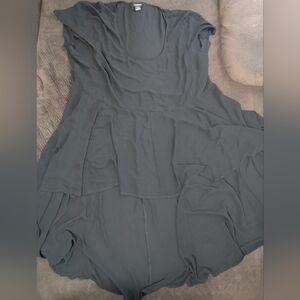 Torrid black sheer high-low dress, Size 4